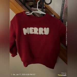 Cat & Jack Festive Red Sweatshirt